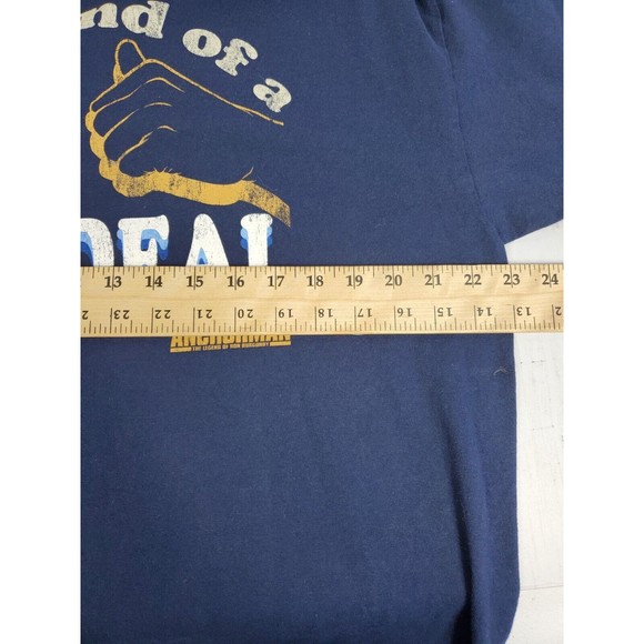 Anchorman I'm Kind Of A Big Deal Funny Blue Shirt Mens Sz XL Tall Navy Blue - Picture 5 of 6